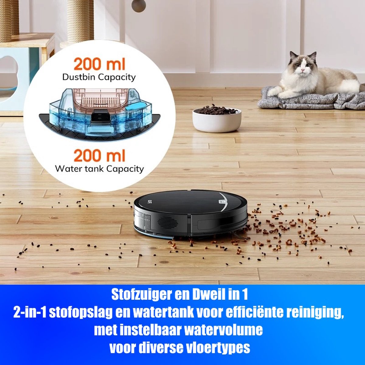ILIFE V9 Pro Robotstofzuiger met Dweilfunctie