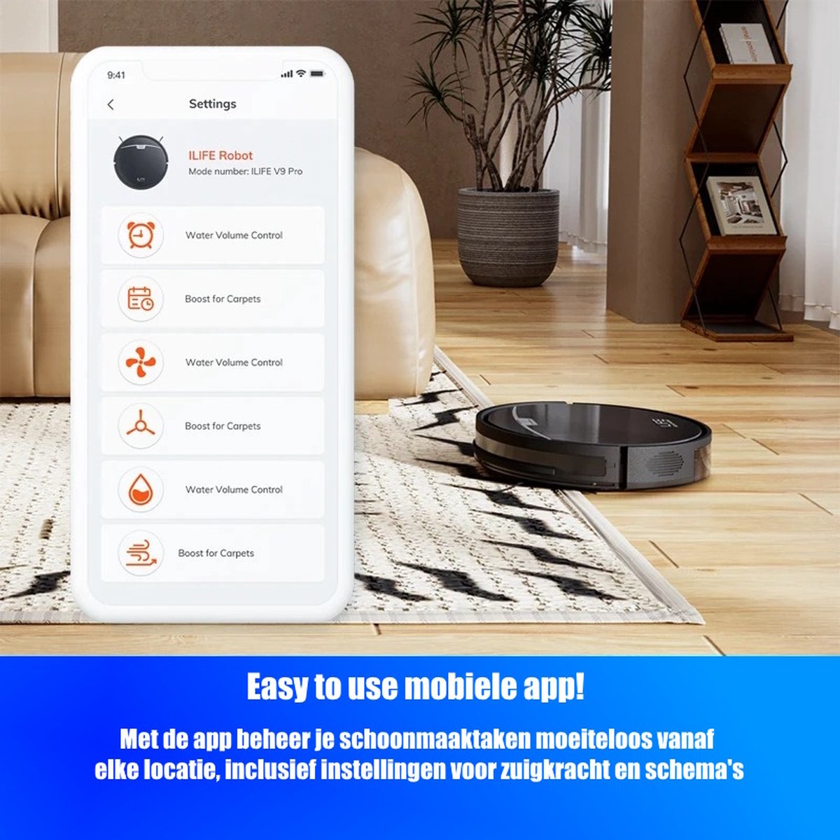 ILIFE V9 Pro Robotstofzuiger met Dweilfunctie