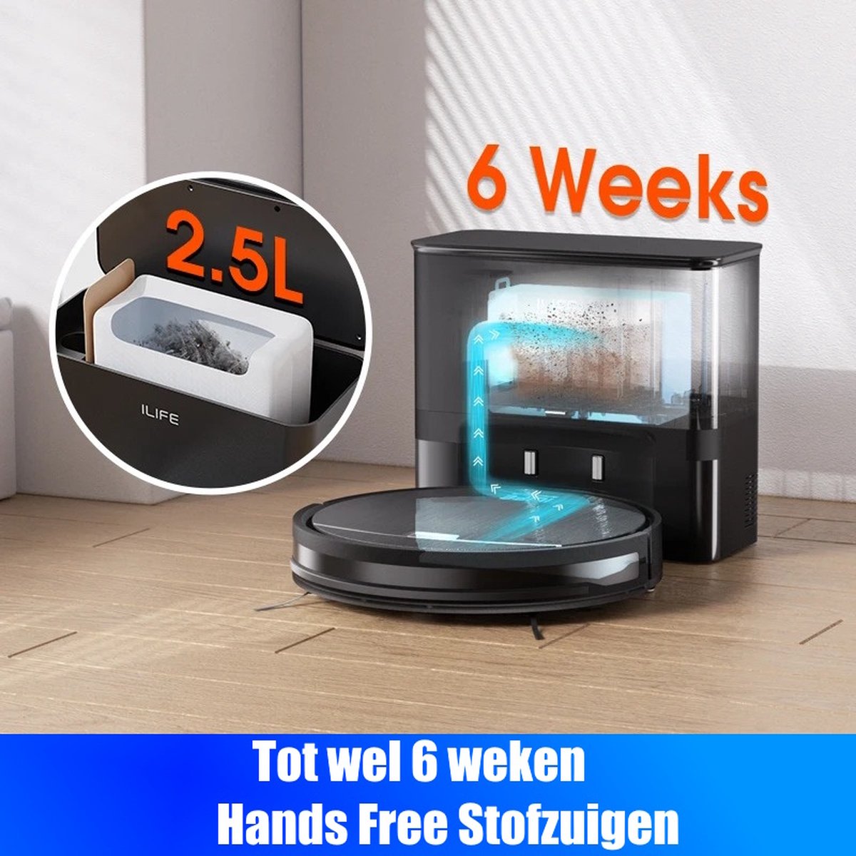 ILIFE V9 Pro Robotstofzuiger met Dweilfunctie