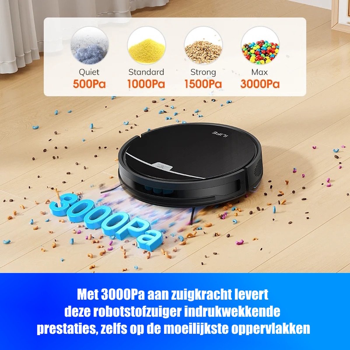 ILIFE V9 Pro Robotstofzuiger met Dweilfunctie