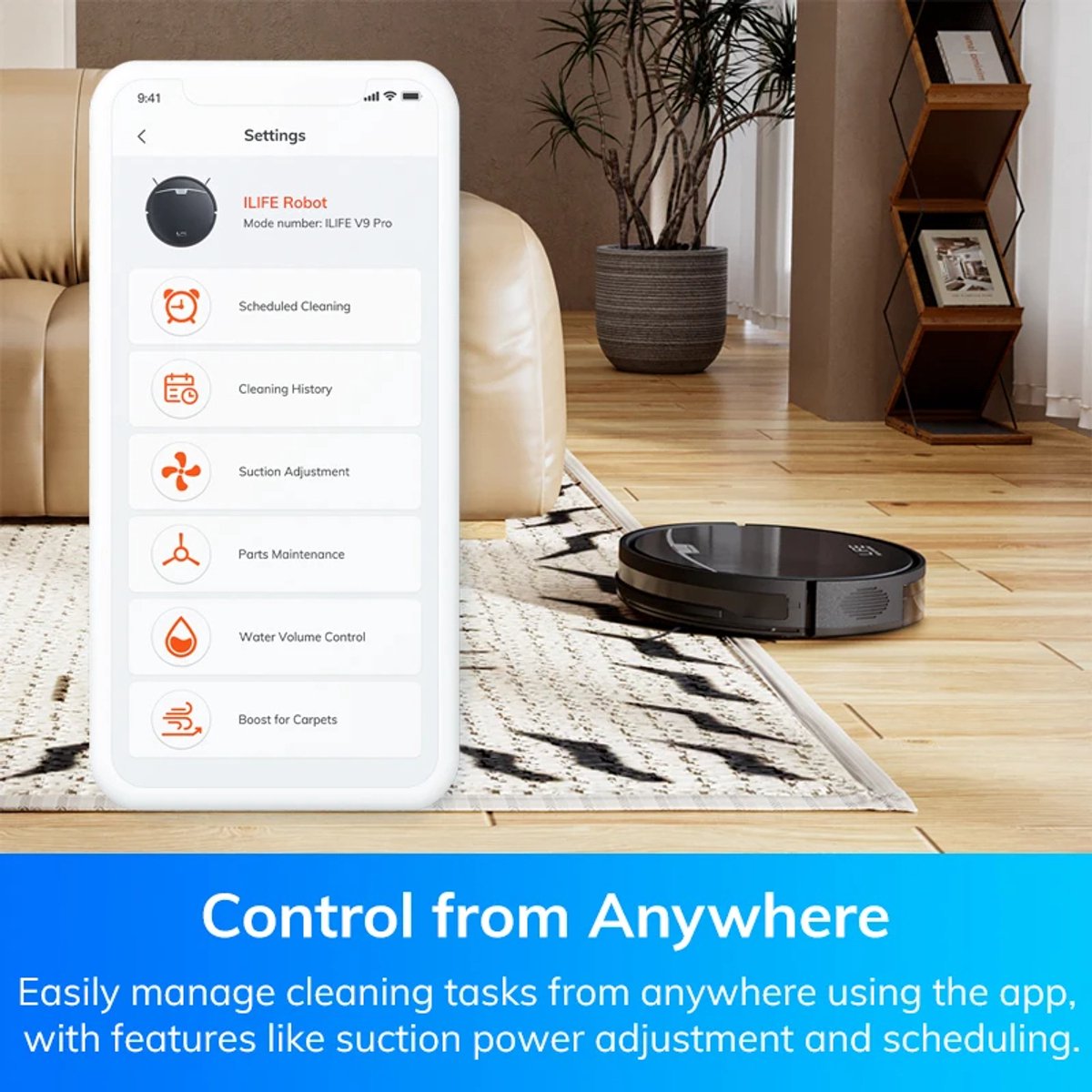 ILIFE V9Pro robotstofzuiger