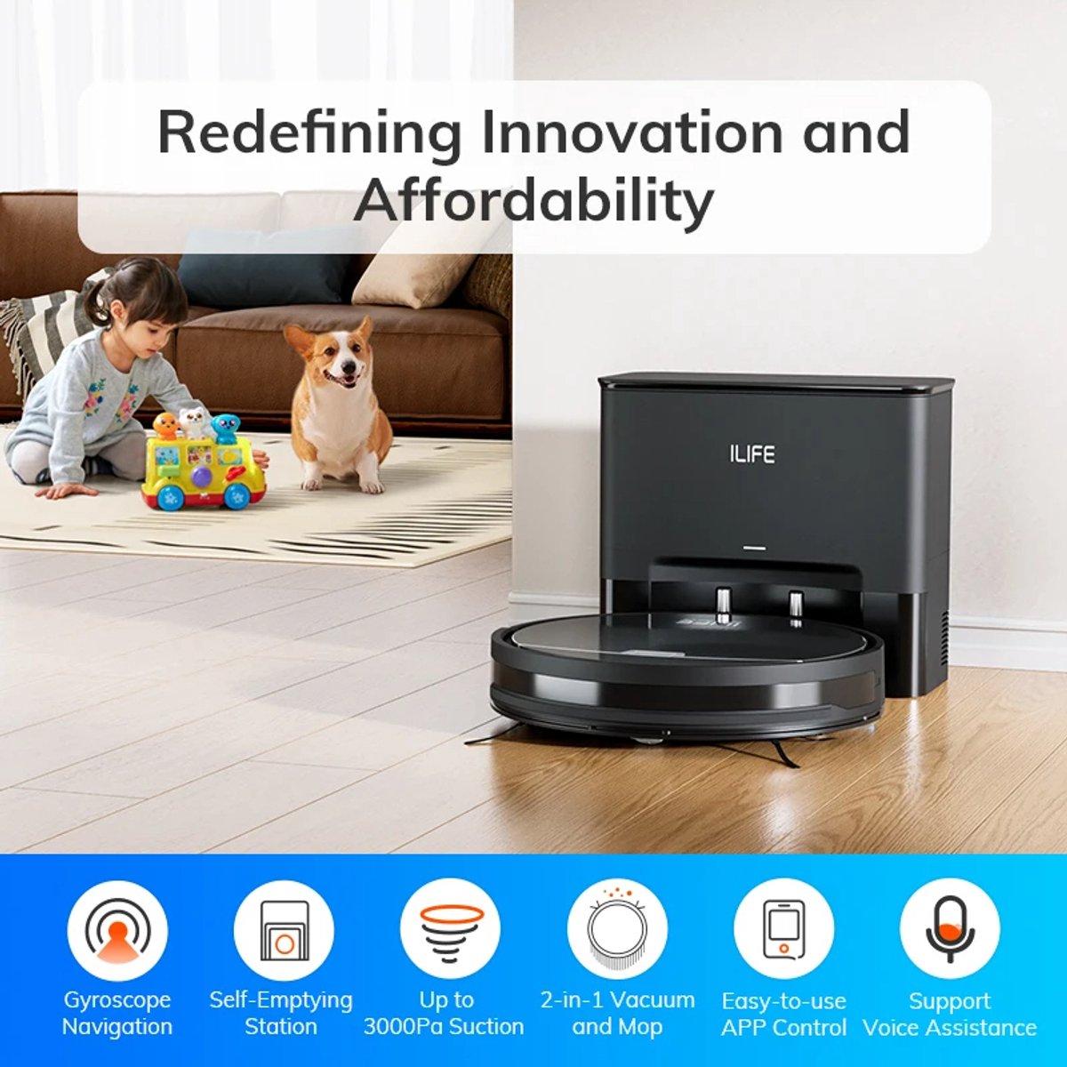 ILIFE V9Pro robotstofzuiger