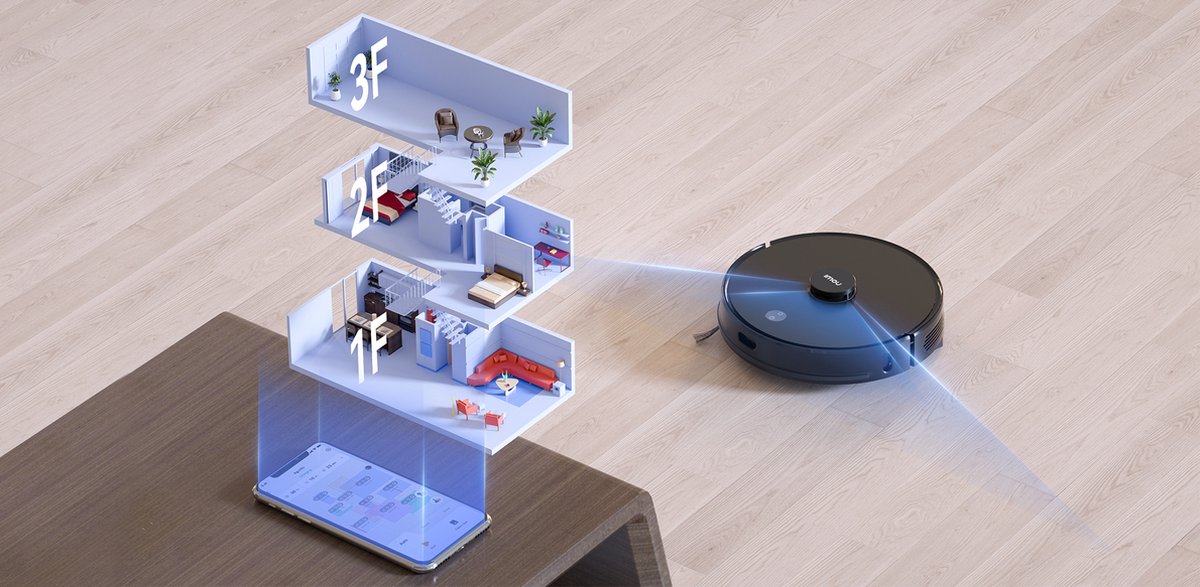 Imou RV1 Pro Max Robotstofzuiger Met Laadstation En Dweilfunctie