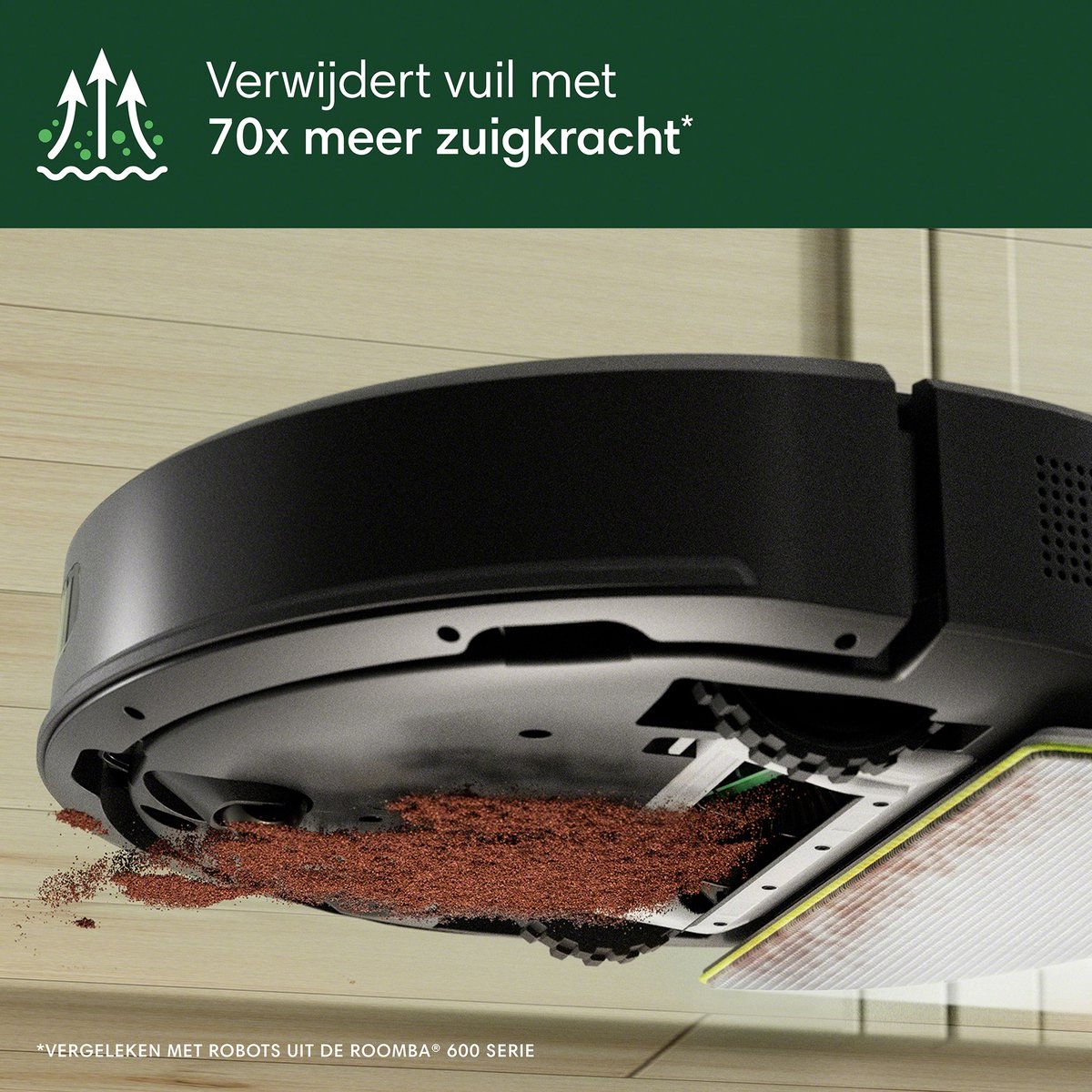 iRobot Roomba 105 Combo Robotstofzuiger met AutoEmpty Dock Zwart