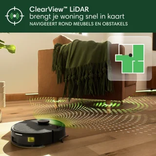 iRobot Roomba 105 Combo Robotstofzuiger met AutoEmpty Dock Zwart