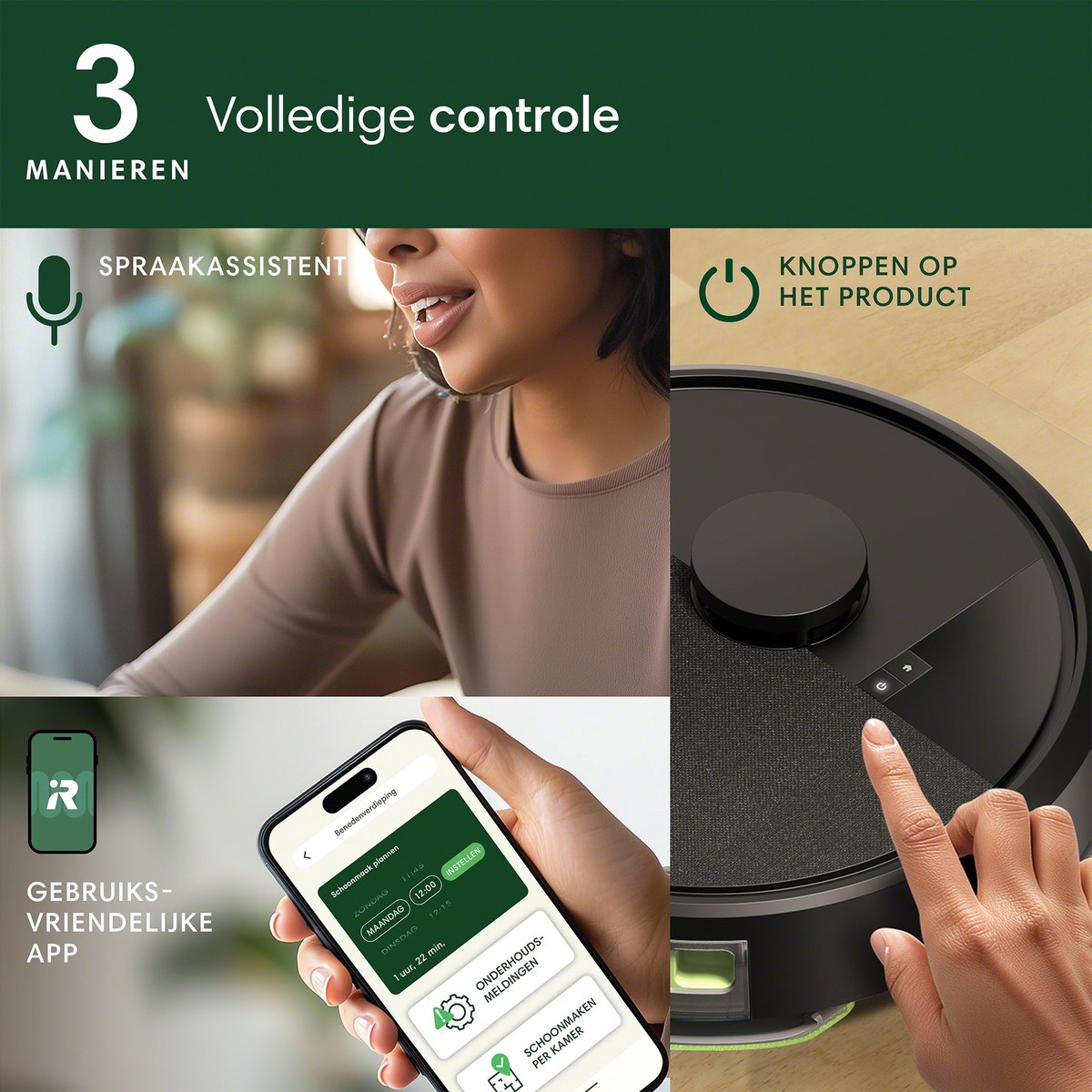 iRobot Roomba 105 Combo Robotstofzuiger met AutoEmpty Dock Zwart