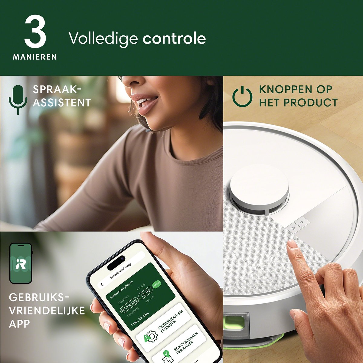 iRobot Roomba 105 Combo Robotstofzuiger Wit (Y3512)