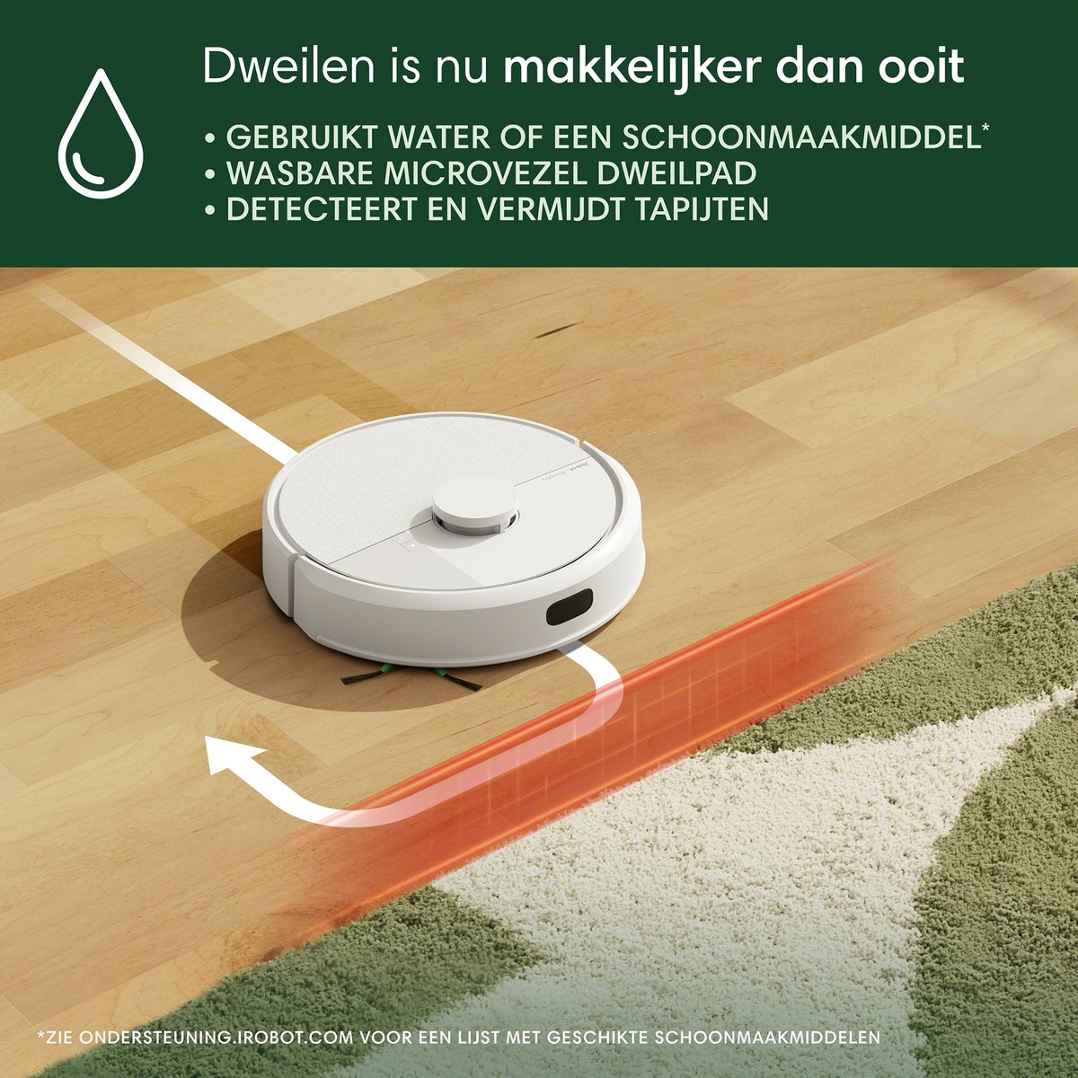 iRobot Roomba 105 Combo Robotstofzuiger Wit (Y3512)