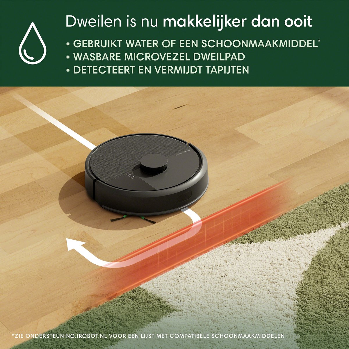 iRobot Roomba 105 Combo Robotstofzuiger Zwart