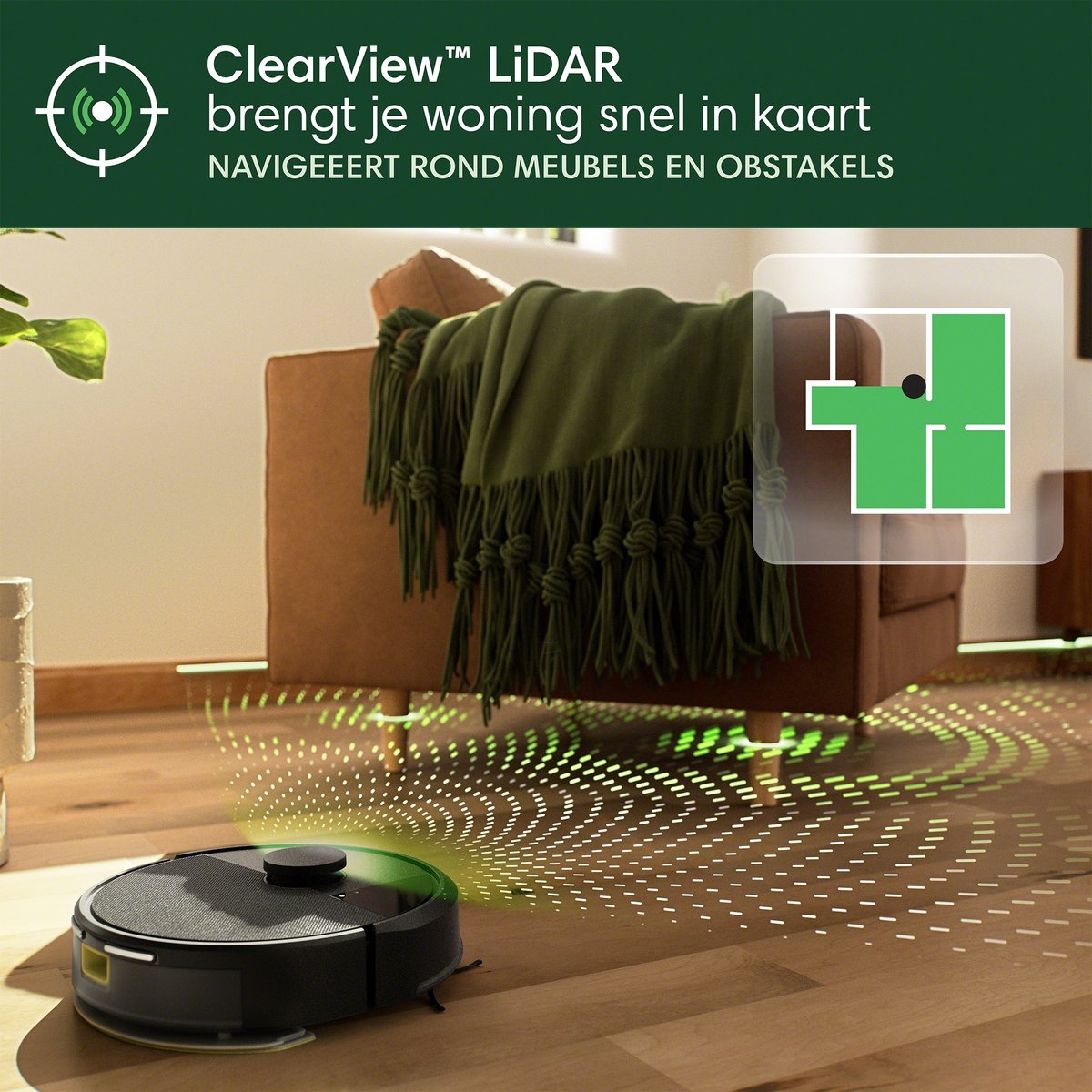 iRobot Roomba 105 Combo Robotstofzuiger Zwart
