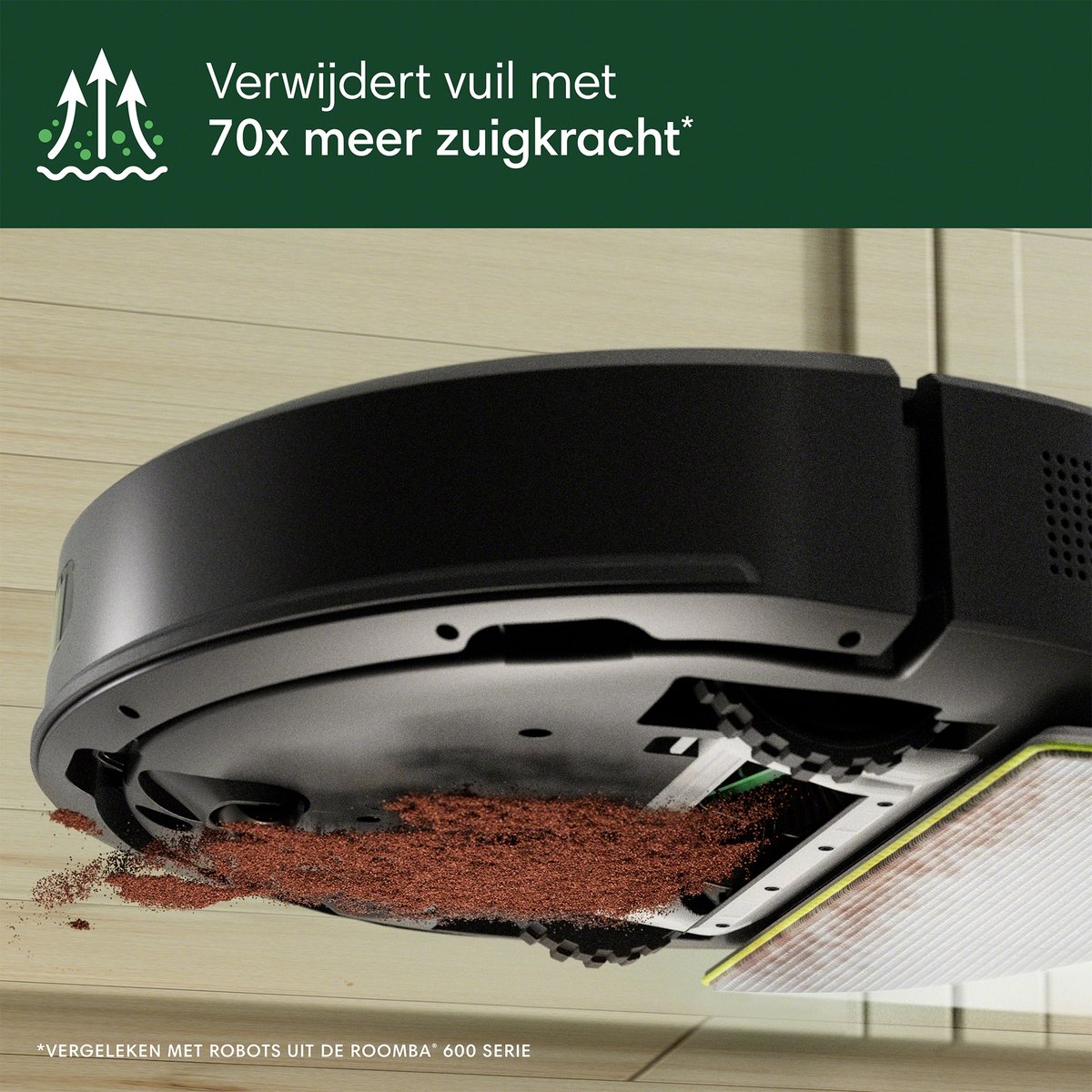 iRobot Roomba 105 Combo Robotstofzuiger Zwart