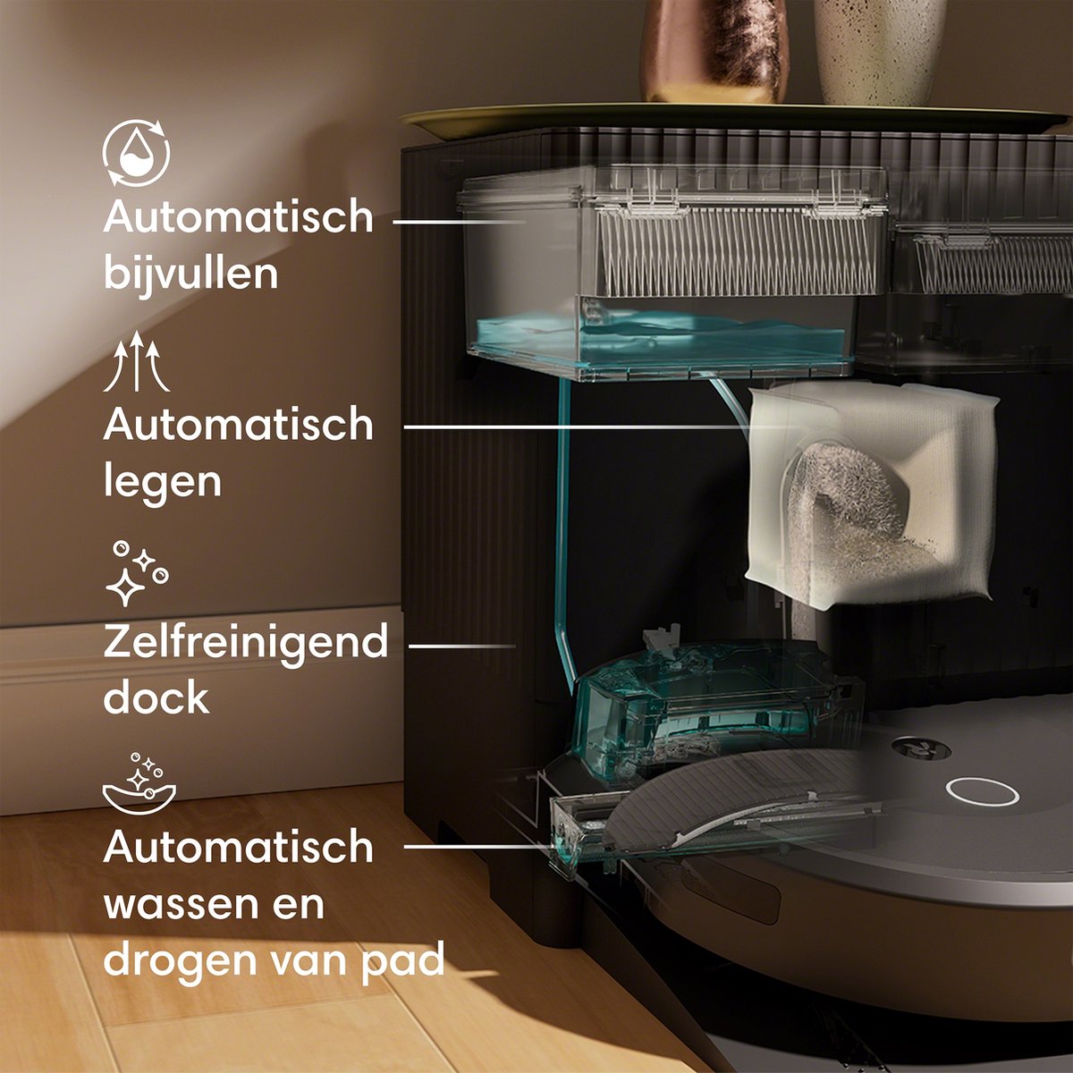 iRobot Roomba Combo 10 Max AutoWash Dock Robotstofzuiger & Dweilrobot