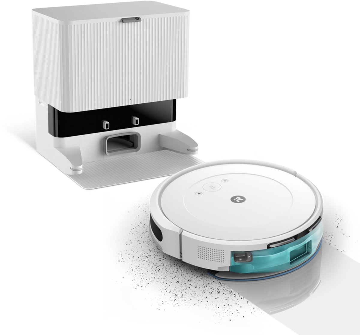 De iRobot Roomba Combo® 2 Essential + AutoWash Dock Wit Y0512 in één oogopslag