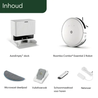 iRobot Roomba Combo® 2 Essential + AutoWash Dock Wit Y0512