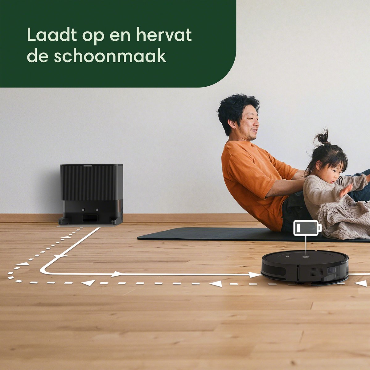 iRobot Roomba Combo 2 Essential AutoWash Dock Zwart Y0510
