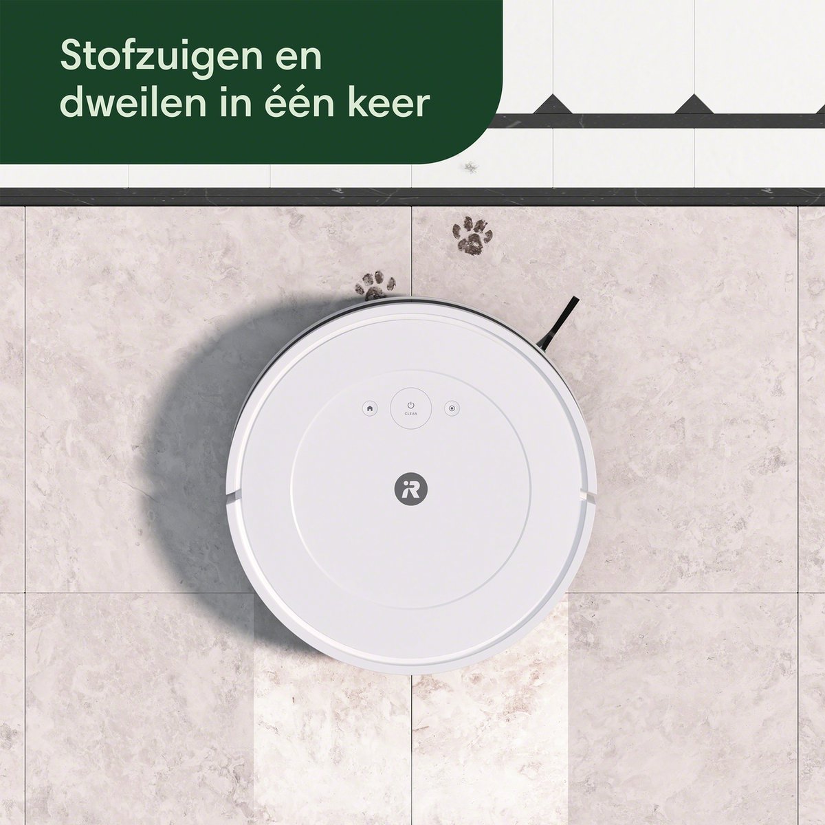 iRobot Roomba Combo Essential Robotstofzuiger Wit Y0112