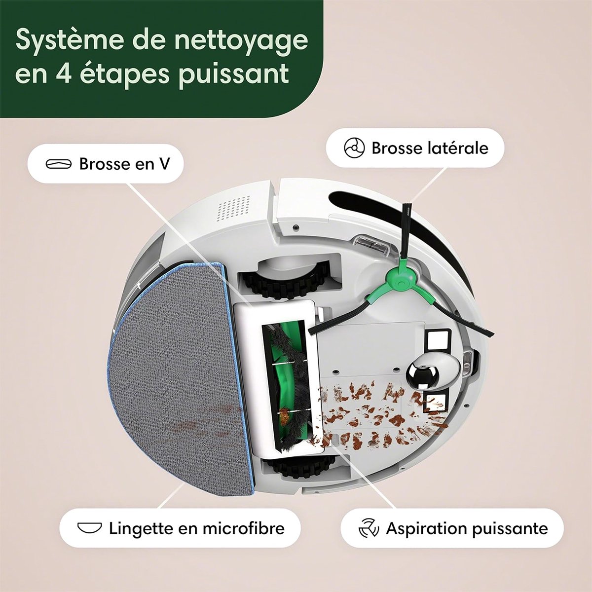 iRobot Roomba Combo Essential Robotstofzuiger Wit Y0112