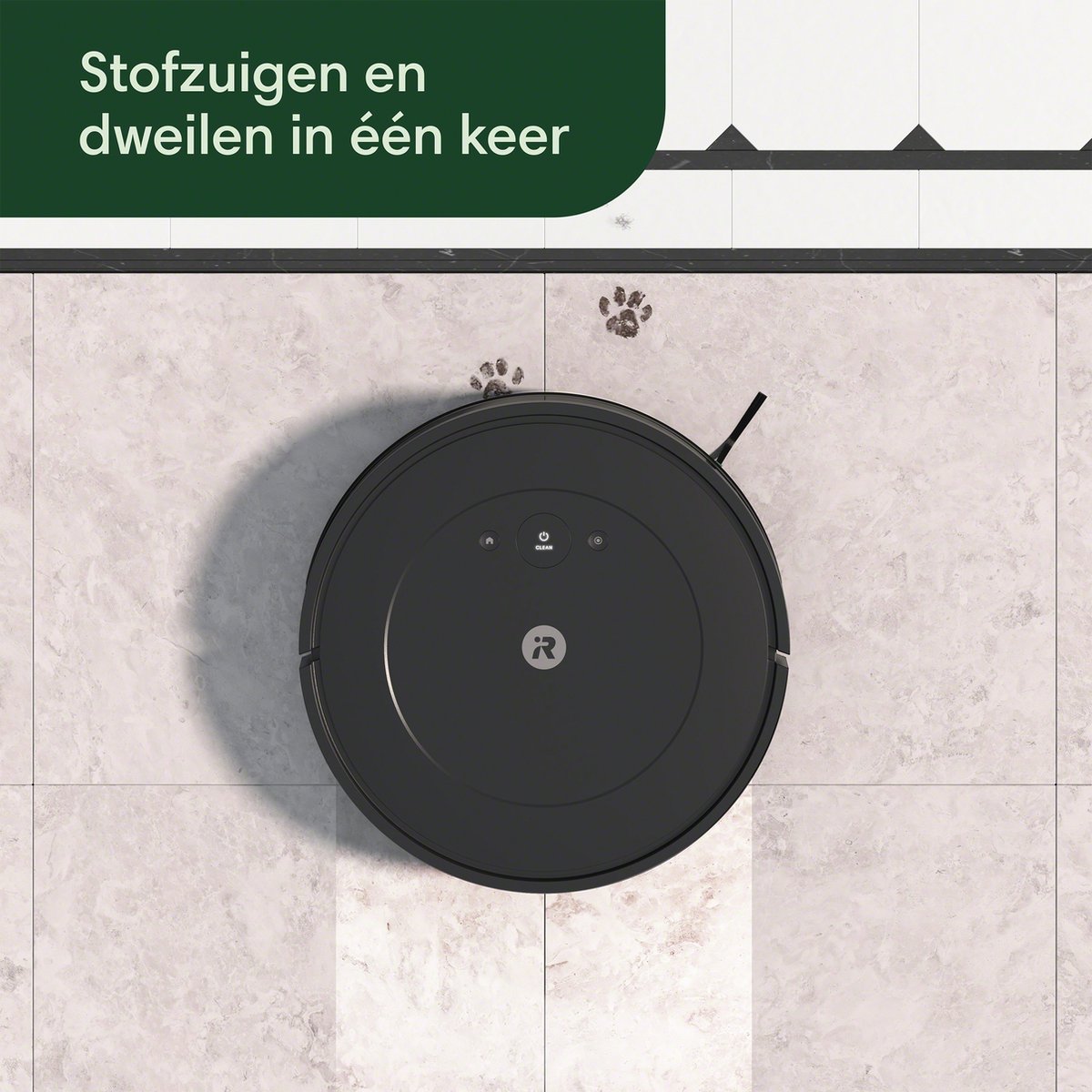 iRobot Roomba Combo Essential Robotstofzuiger Zwart Y0110
