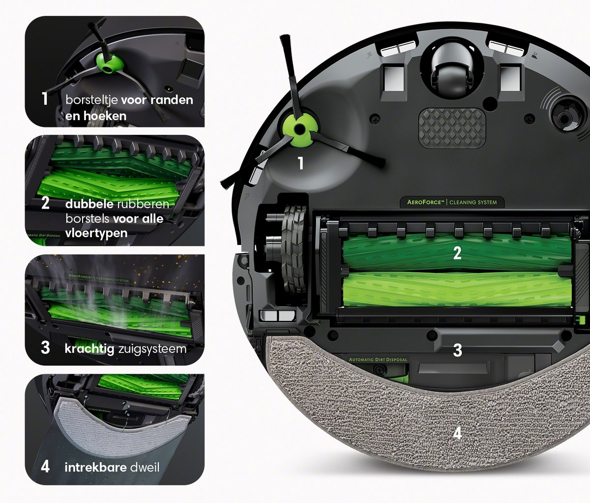 iRobot Roomba Combo j7+ Robotstofzuiger en Dweilrobot c7558