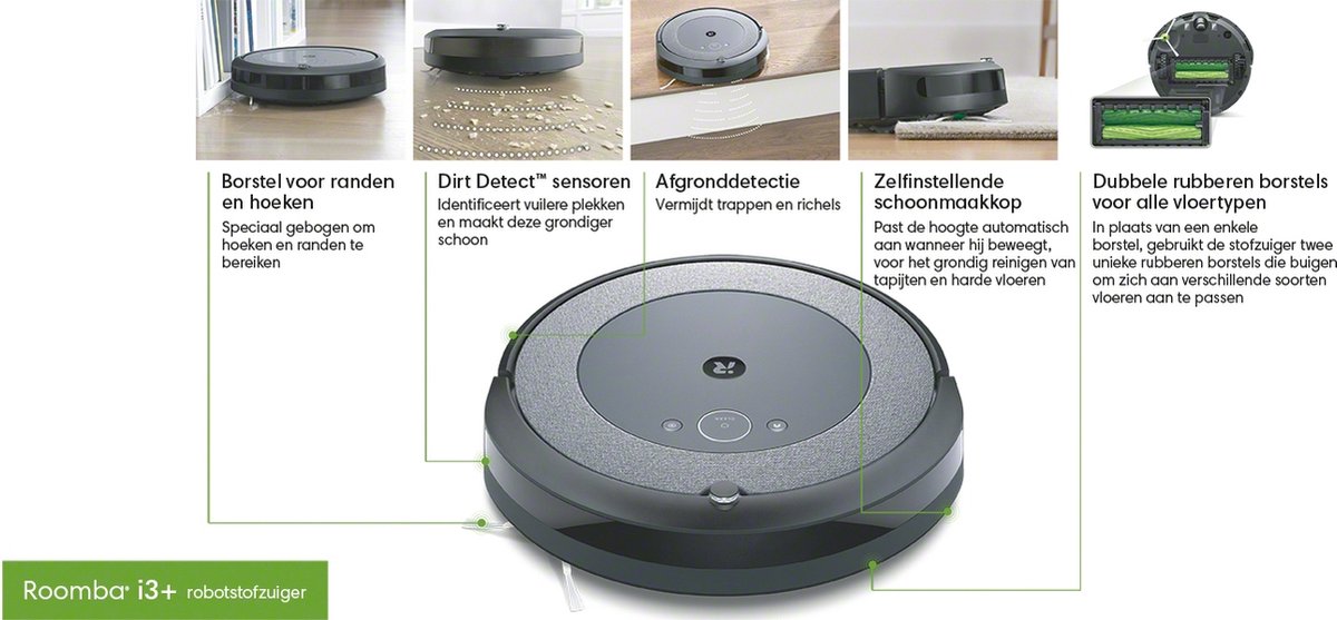 iRobot Roomba i3+ i3556 Robotstofzuiger