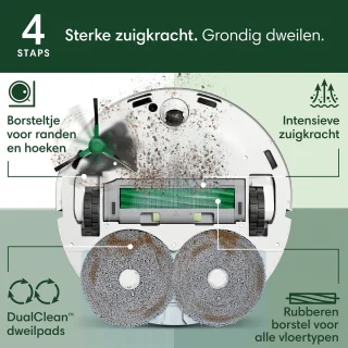 iRobot Roomba Plus 405 Combo Robotstofzuiger Wit G1852