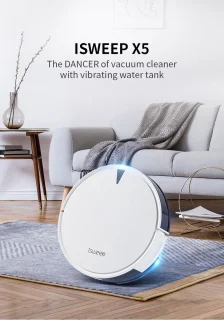 ISweep Robotstofzuiger met Dweilfunctie en Laadstation