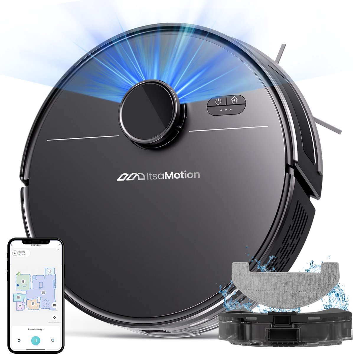 ItsaMotion M30 PRO Robotstofzuiger met Dweilfunctie