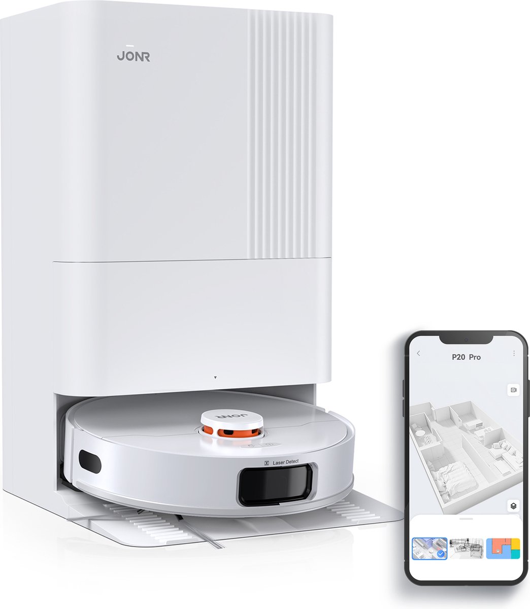 JONR P20 Pro Robotstofzuiger met Laadstation