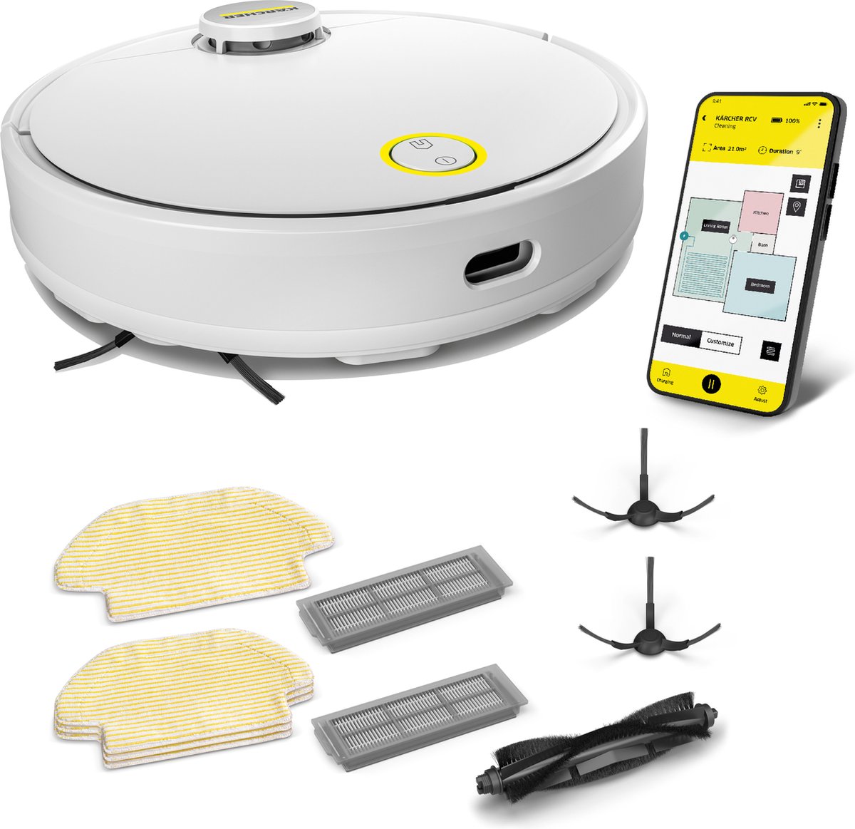 Kärcher RCV 3 Robotstofzuiger Set compleet