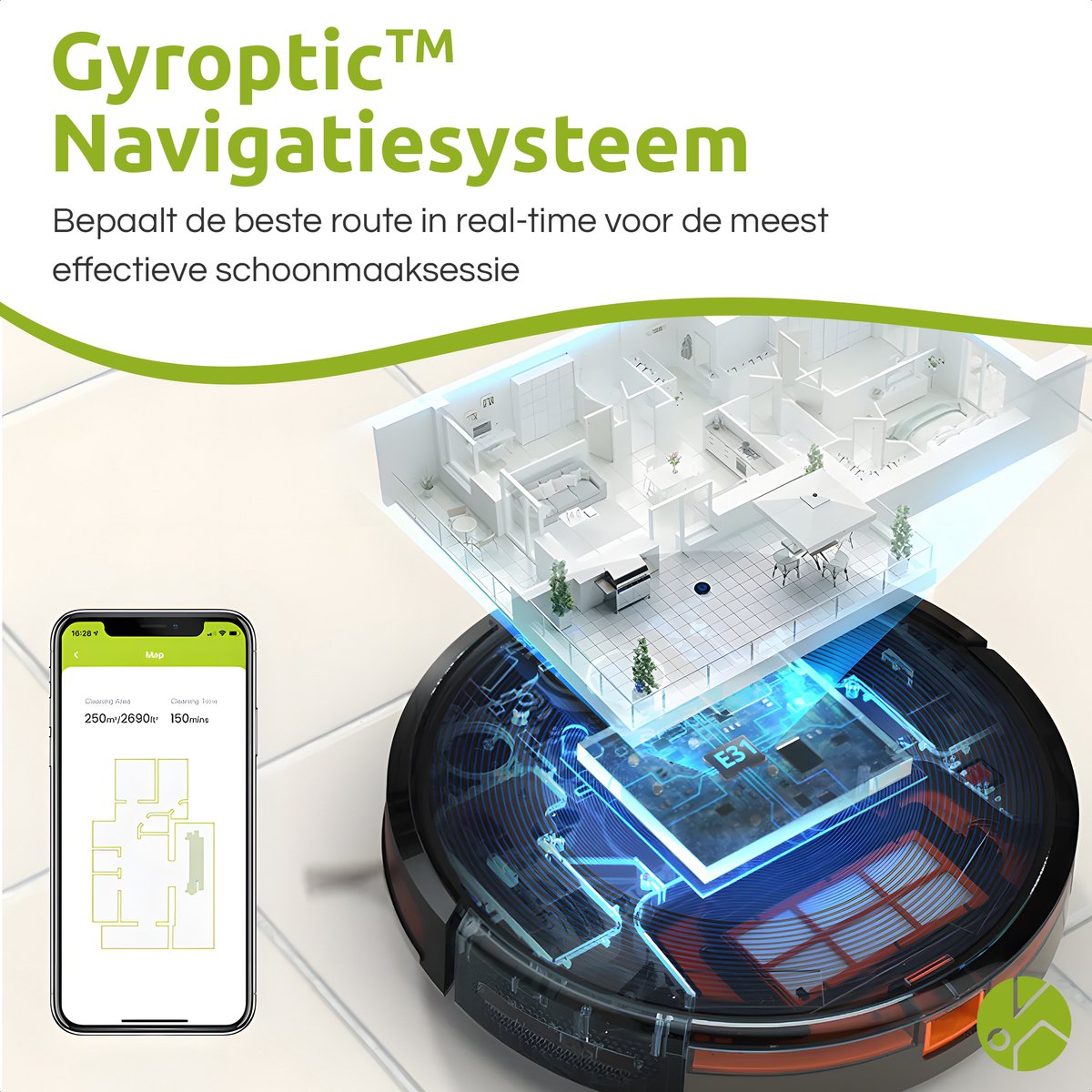 Kyvol Cybovac E31 Robotstofzuiger en Dweil