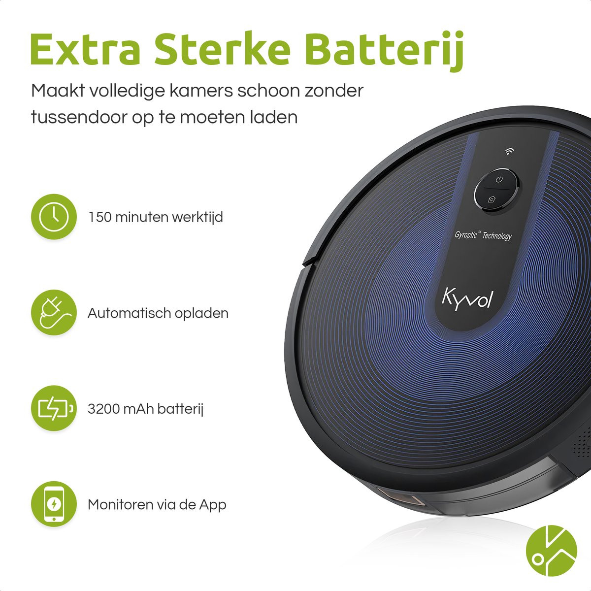 Kyvol Cybovac E31 Robotstofzuiger en Dweil