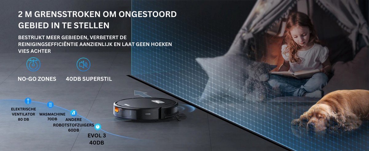 Laresar Evol 3 Robotstofzuiger met Laadstation