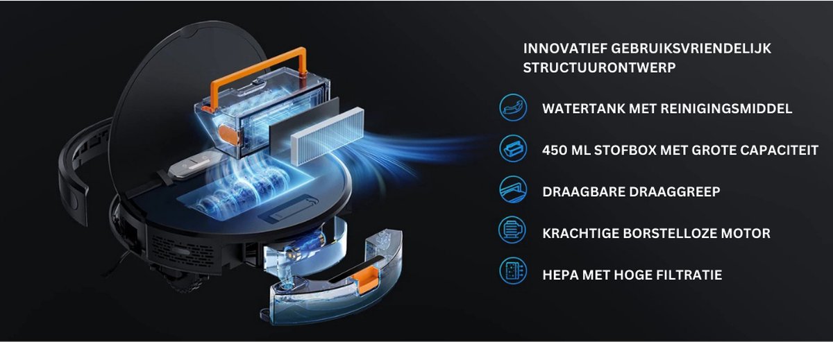 Laresar Evol 3 Robotstofzuiger met Laadstation
