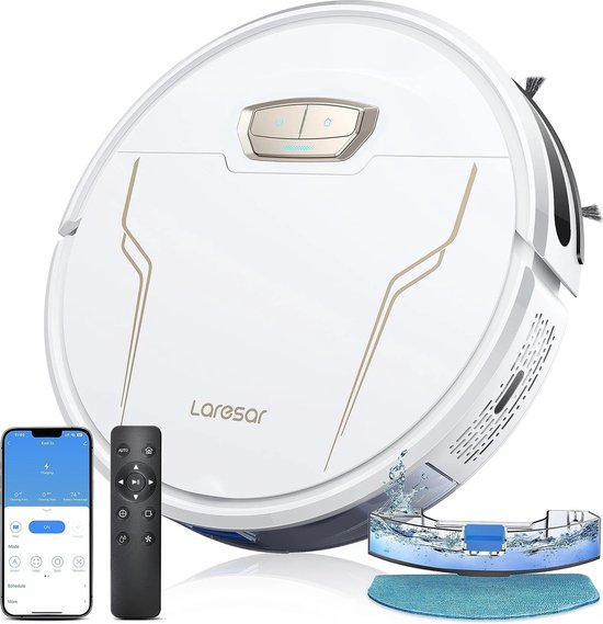 Laresar Robotstofzuiger met Dweilfunctie