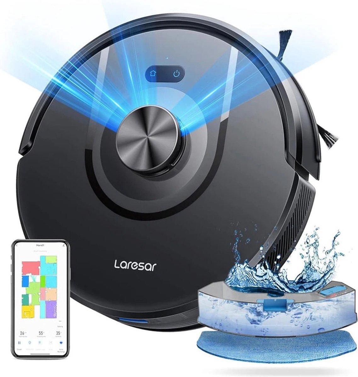 Laresar Robotstofzuiger met Laadstation