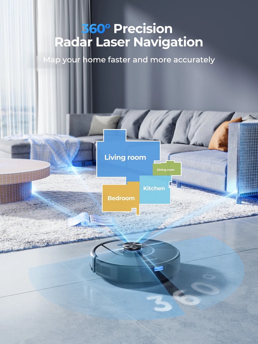 Laresar Robotstofzuiger met Laadstation