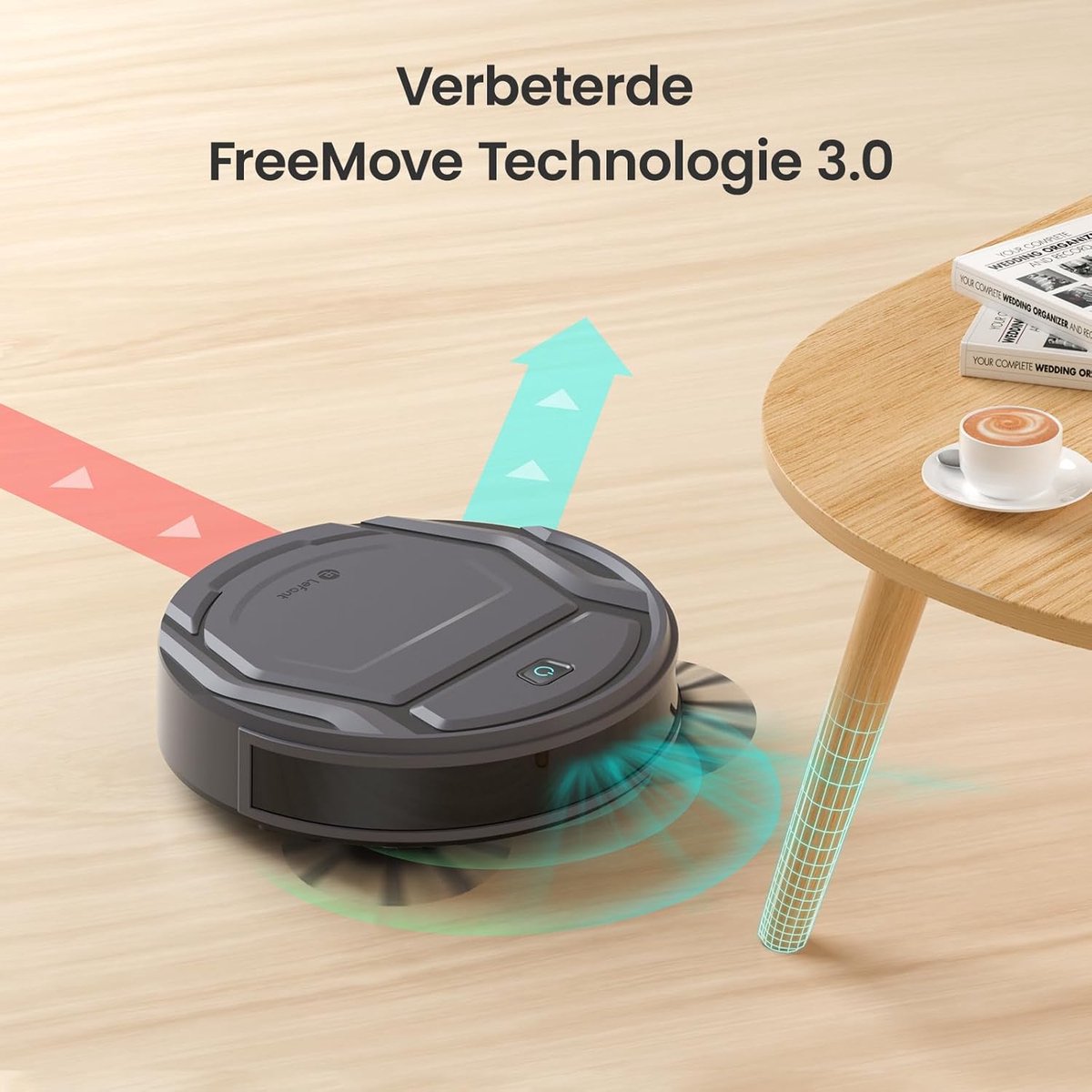 Lefant M210P Robotstofzuiger Zwart