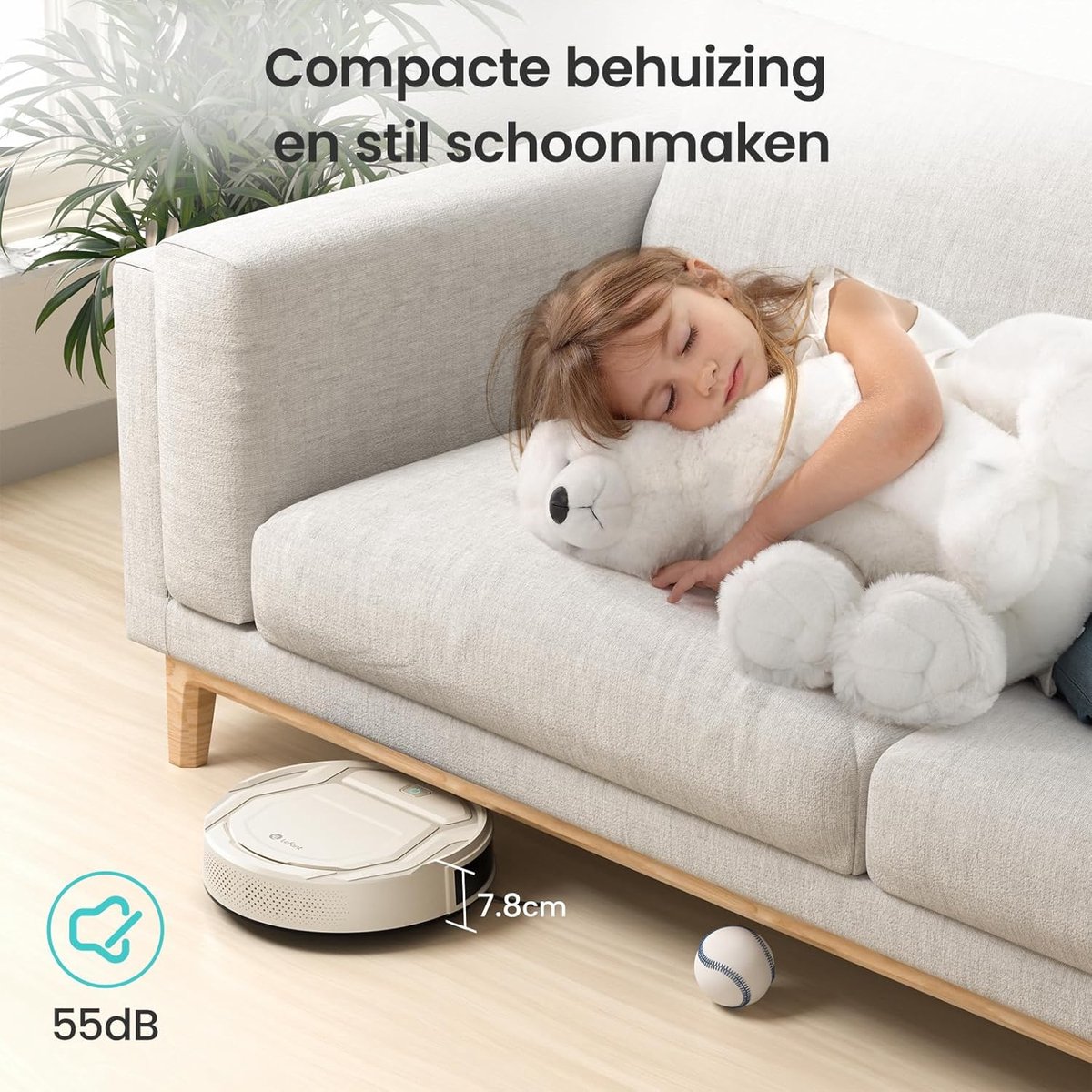 Lefant Robotstofzuiger M210 Beige