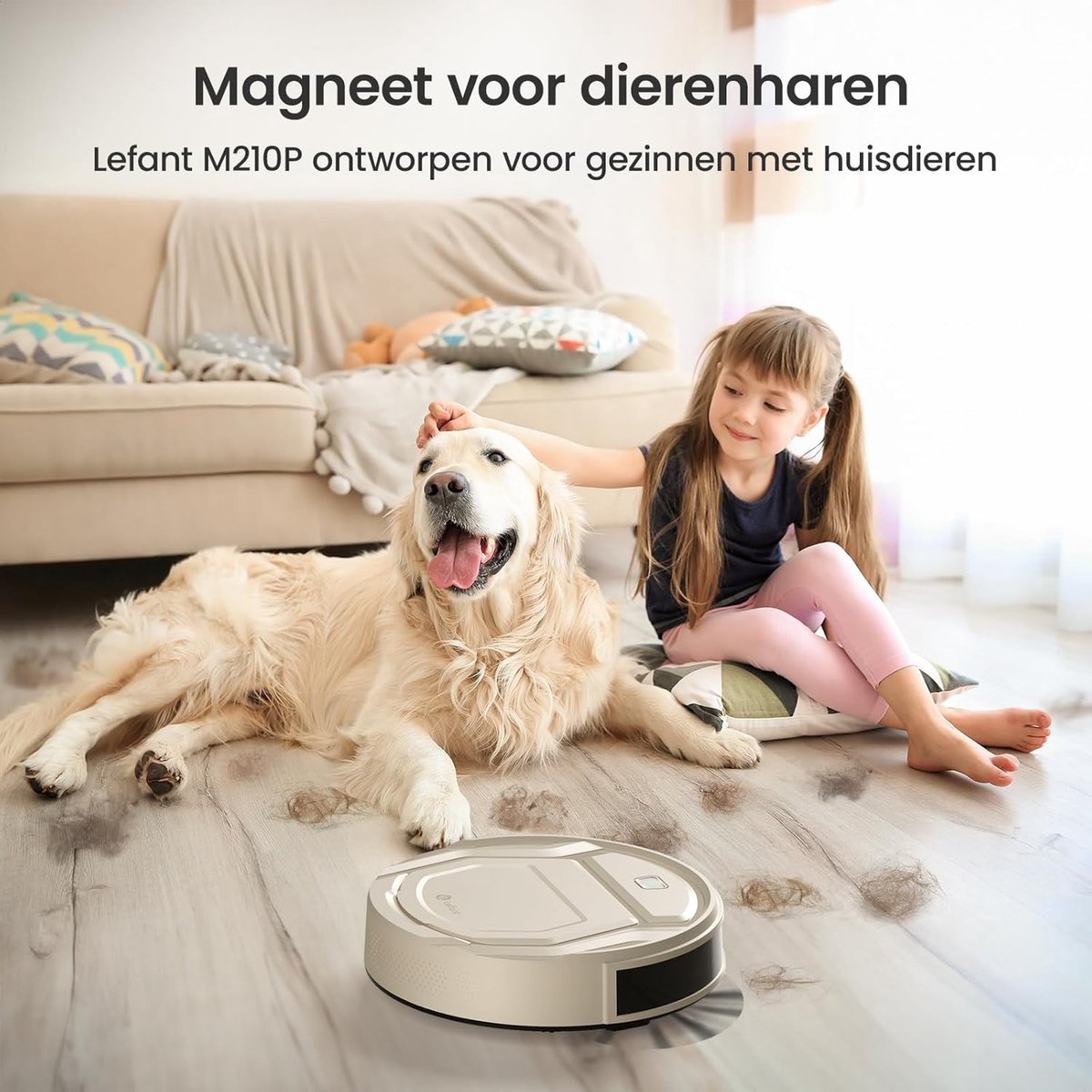 Lefant Robotstofzuiger M210 Beige