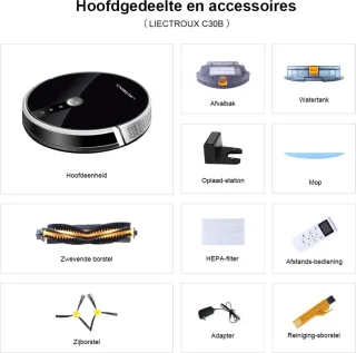 LIECTROUX C30B Robotstofzuiger & Dweil