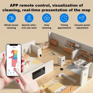 Liectroux M70 Pro Robotstofzuiger – Zwart