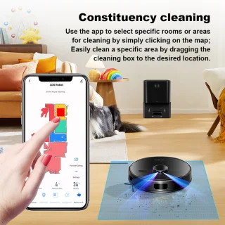 Liectroux M70 Pro Robotstofzuiger – Zwart