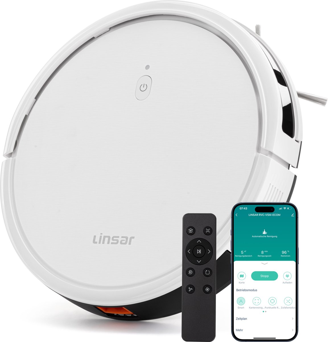 Linsar Robotstofzuiger met Laadstation