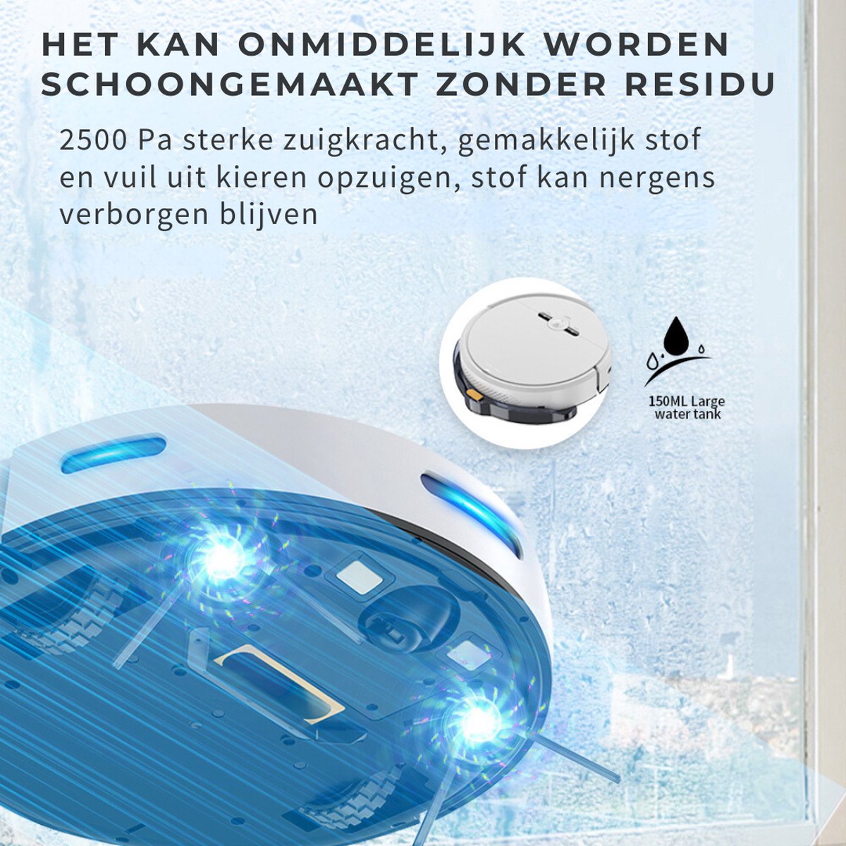 Livista Robotstofzuiger met Dweilfunctie en Automatisch Oplaadstation