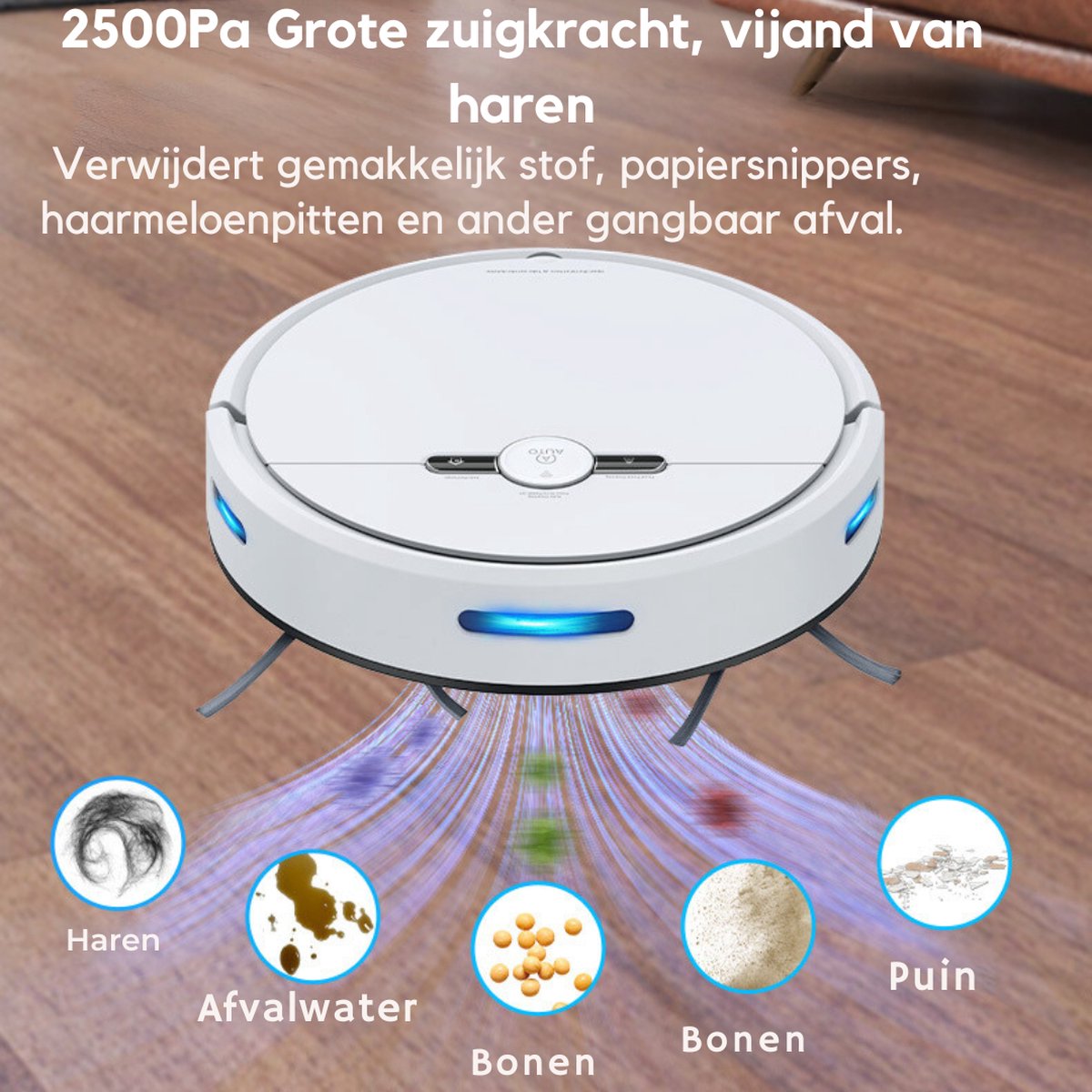 Livista Robotstofzuiger met Dweilfunctie en Automatisch Oplaadstation