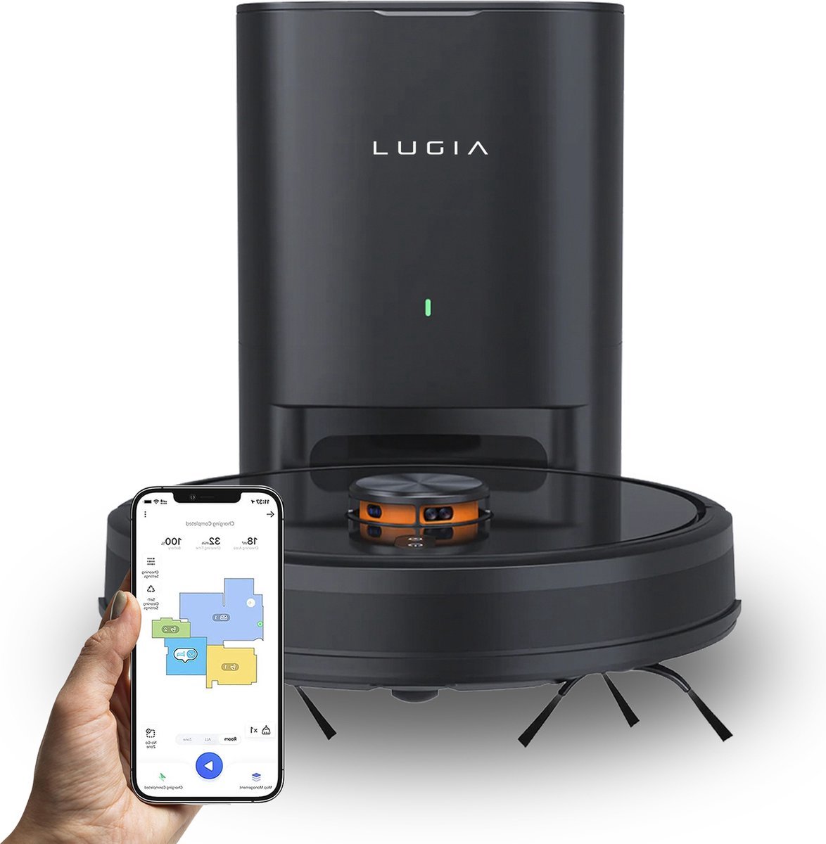Lugia G7 Robotstofzuiger met Dweilfunctie en Automatisch Leegstation