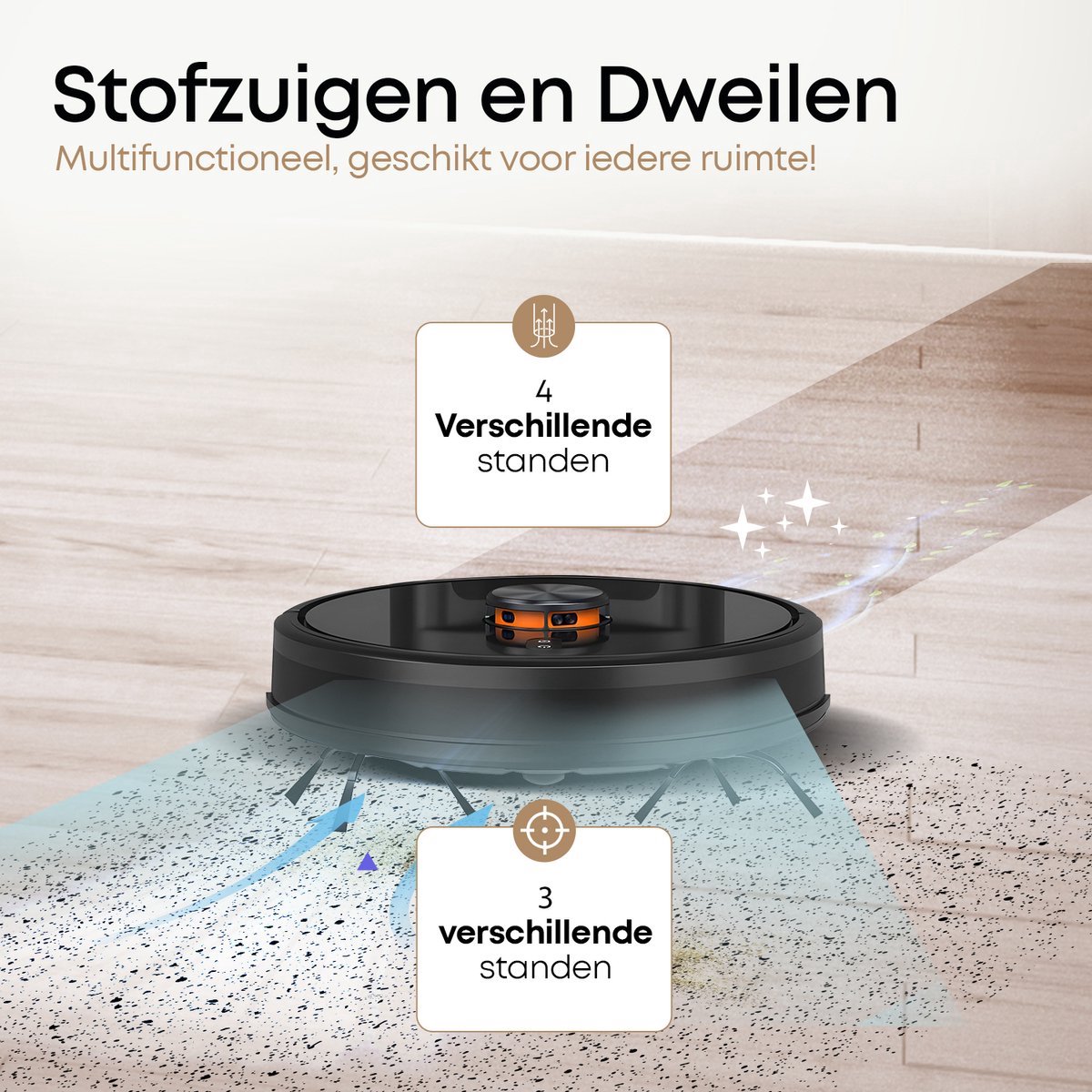 Lugia G7 Robotstofzuiger met Dweilfunctie en Automatisch Leegstation