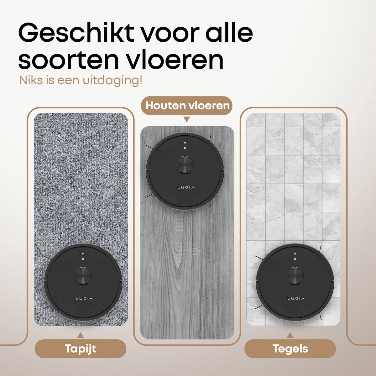 Lugia G7 Robotstofzuiger met Dweilfunctie en Automatisch Leegstation