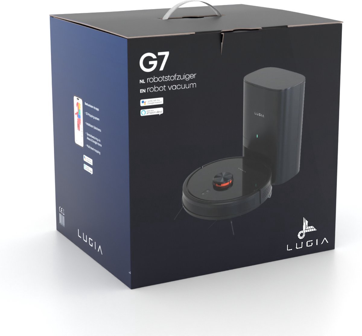 Lugia G7 Robotstofzuiger met Dweilfunctie en Automatisch Leegstation