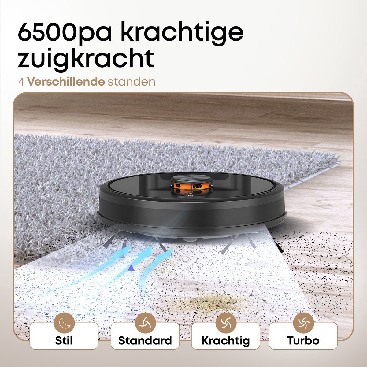 Lugia G7 Robotstofzuiger met Dweilfunctie en Automatisch Leegstation